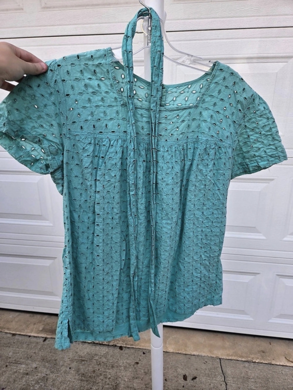 westbound Embellished Blouse in Turquoise Size 14